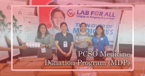 PCSO Medicine Donation Program (MDP) .